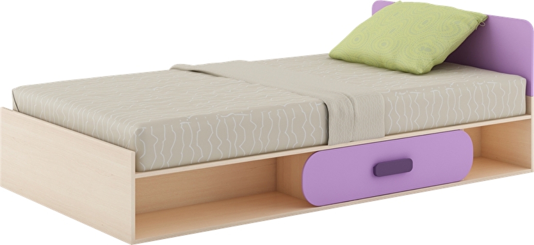 Jednolôžková posteľ 90 cm Gusto G-12 (s matracom) *výpredaj