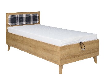 Jednolôžková posteľ 90 cm Mimone P (dub zlatý) (s roštom)
