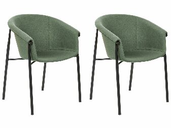 Set 2 ks jedálenských stoličiek Anja (zelená)
