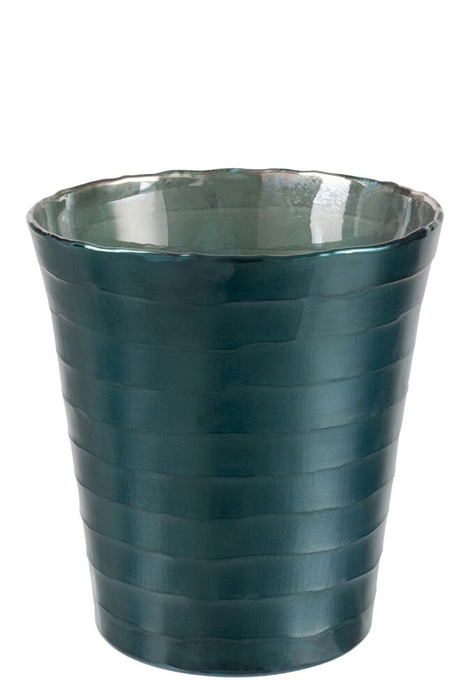 Dekoračná váza Jolipa Extravaganza (20x20x22cm) (Modrá)