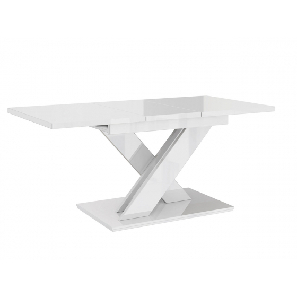 Jedálenský stôl Lezuma (lesk biely) *výpredaj