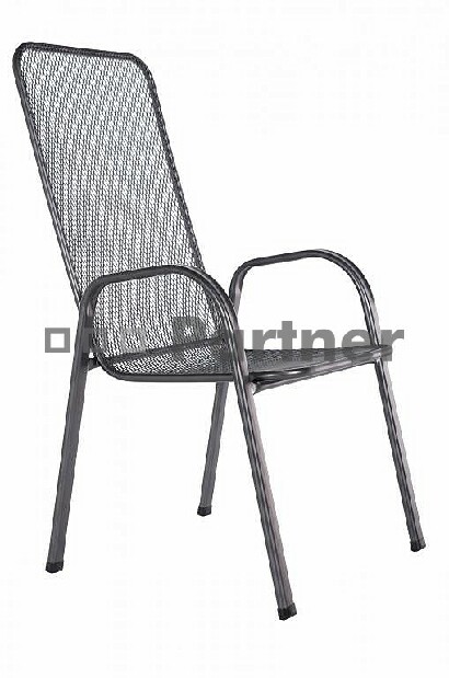 Záhradná stolička Sága vysoká (kov)