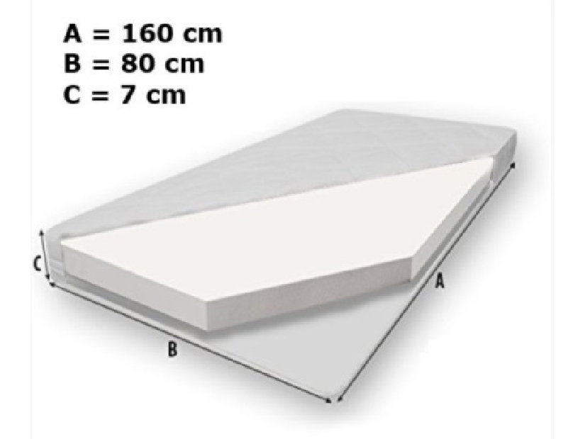 Detská posteľ 160x80 cm Cassi (s roštom a matracom) (princezná)