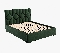 Čalúnená posteľ 140x200 cm Veggie (zelená)