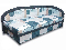 Jednolôžková posteľ (váľanda) 80 cm Melvin (Ramona 3A + Falcone 5) (P)