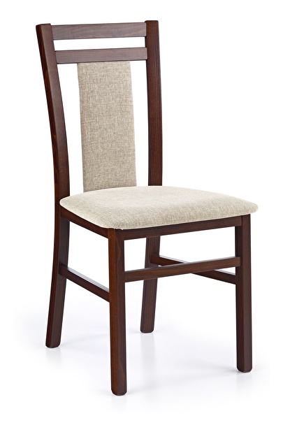 Jedálenská stolička Harden 8 (orech tmavý + krémová)