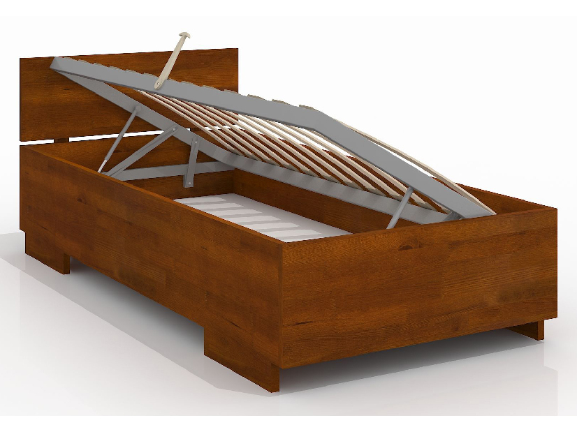 Jednolôžková posteľ 90 cm Naturlig Kids Larsos High BC (borovica) (s roštom)
