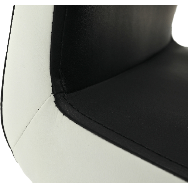 Jedálenská stolička Nacton (čierna + biela)