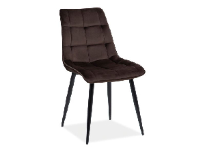 Jedálenská stolička Charlie (hnedá + čierna)