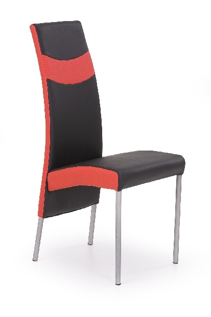 Jedálenská stolička Acord čierna + červená