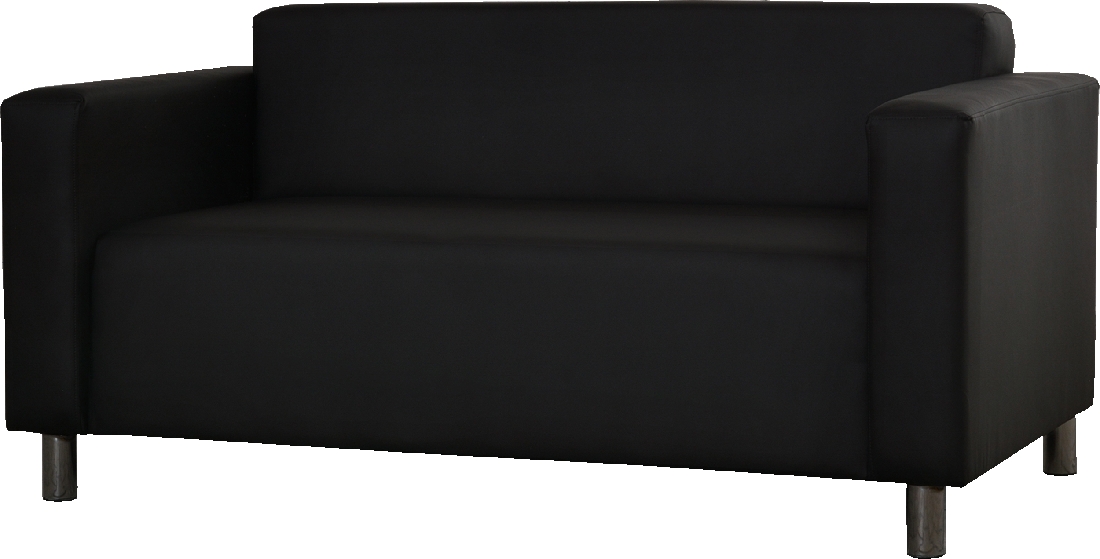 Pohovka dvojsedačka Hugo 2R (čierna) *bazár