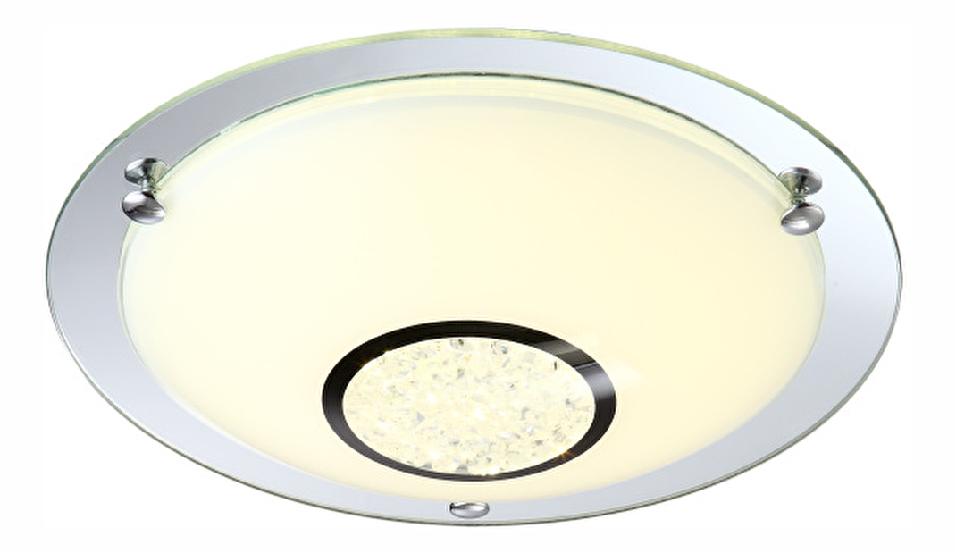 Stropné/nástenné svietidlo LED Amada 48240 (moderné/dizajnové) (chróm + opál)