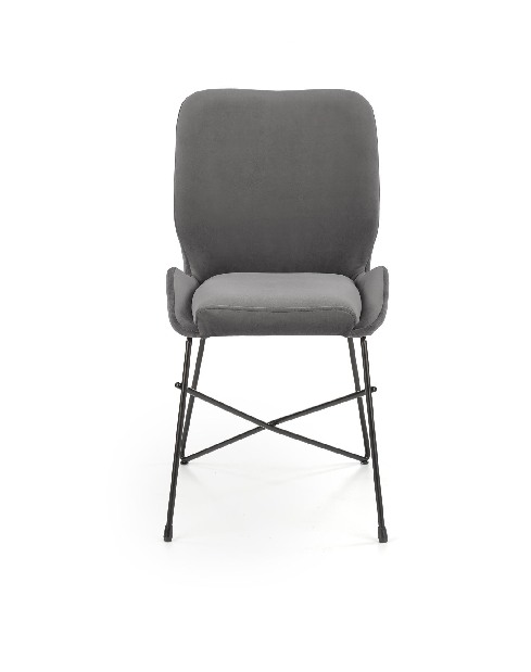Jedálenská stolička Korsa (sivá + čierna)