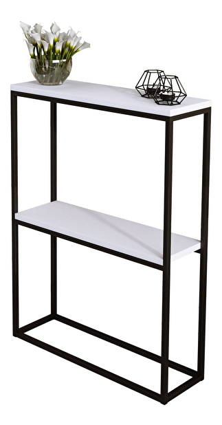 Konzolový stolík Mattel (čierna + biela)