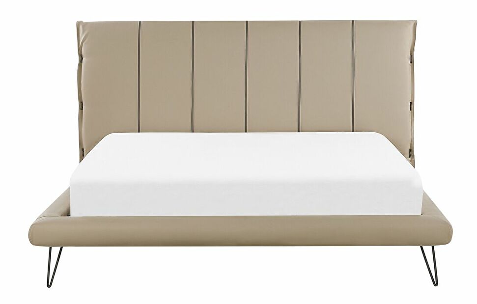 Manželská posteľ 180 cm BETTEA (s roštom) (béžová)