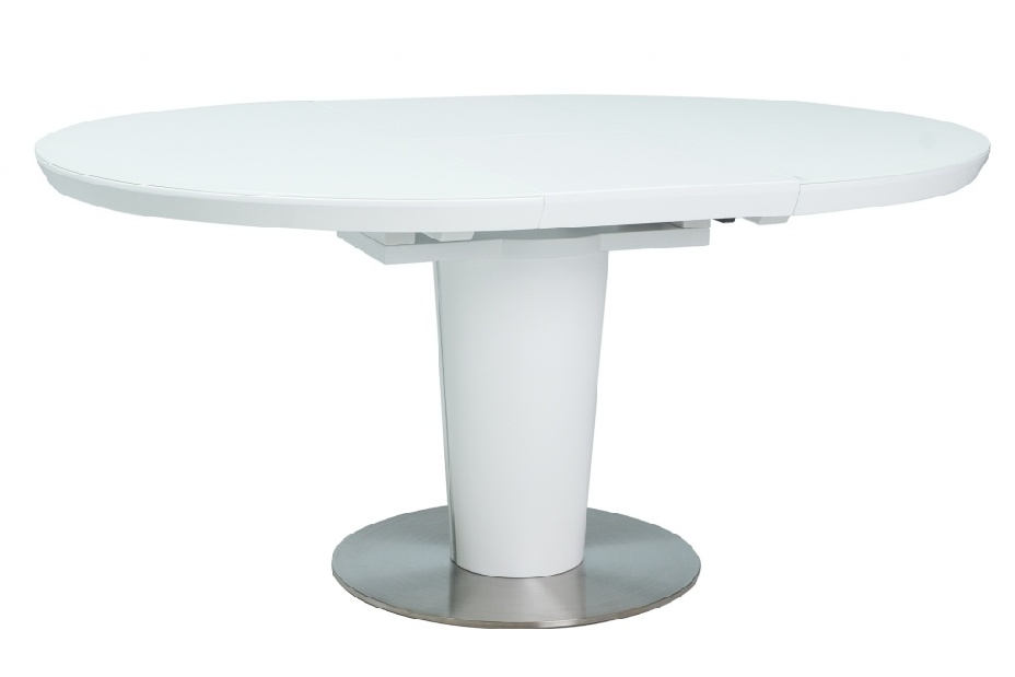 Rozkladací jedálenský stôl Orville (biela)