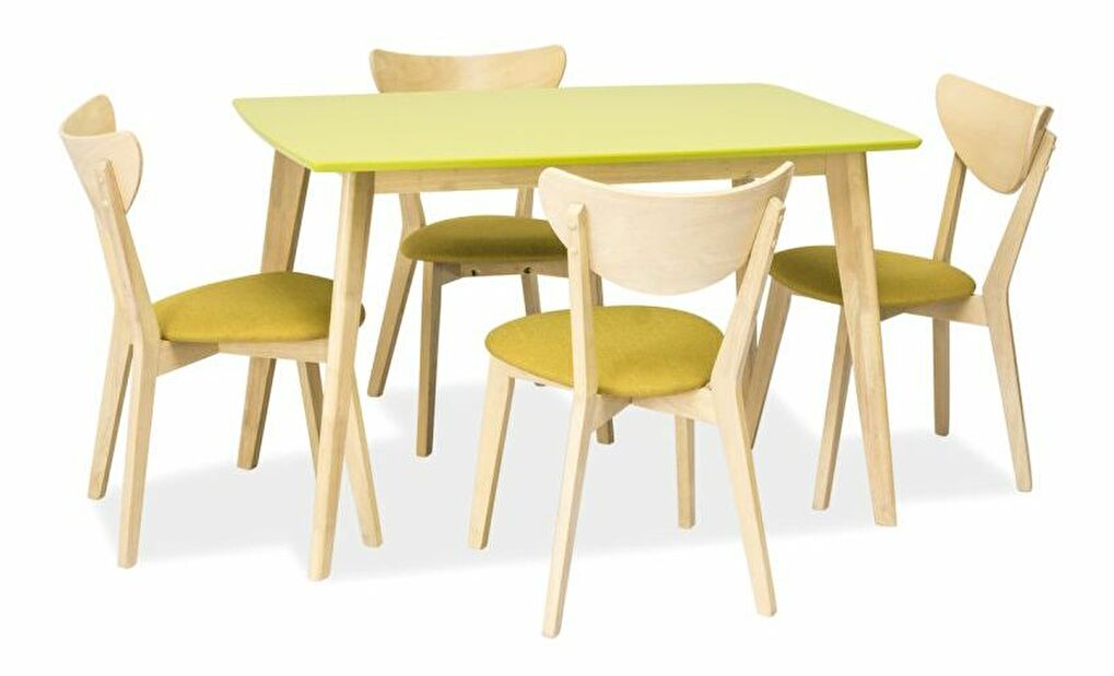Jedálenský stôl Combo (zelená) (pre 4 osoby)