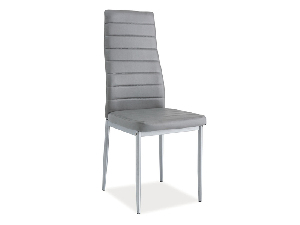 Jedálenská stolička Harold (sivá + hliník)