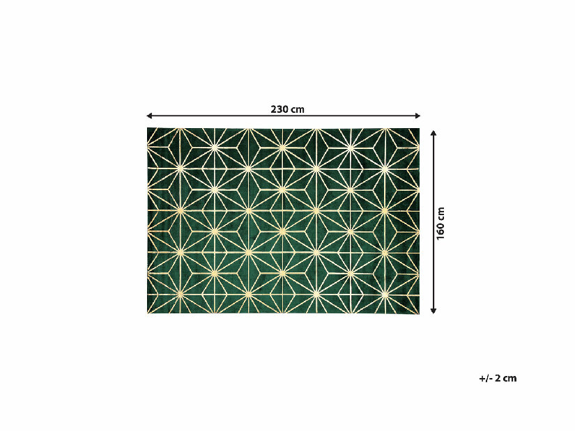 Koberec 160x230 cm SILBE (látka) (zelená)