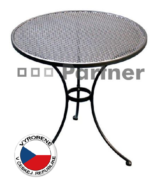Záhradný stôl okrúhly 70 cm (kov)