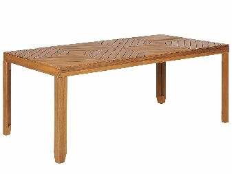 Záhradný stôl Blas (svetlé drevo) (pre 8 a viac osôb)