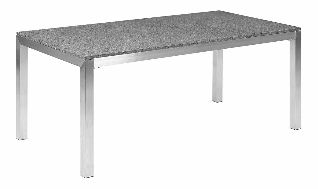 Záhradný stôl Grosso (tmavosivá) (leštený granit v celku)