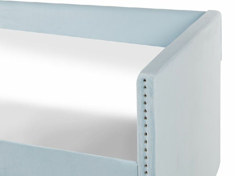 Jednolôžková posteľ 200 x 90 cm Tish (modrá) (s roštom)