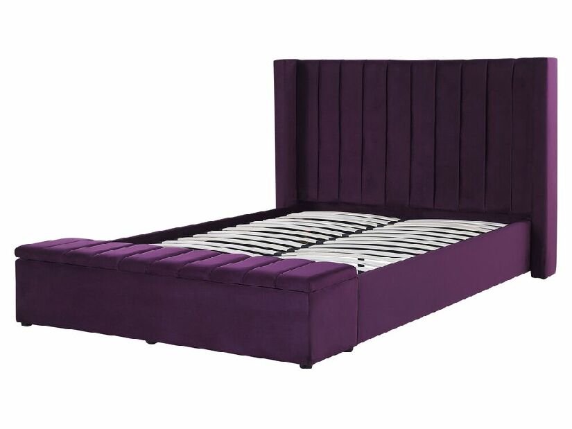 Manželská posteľ 160 cm Noya (fialová)