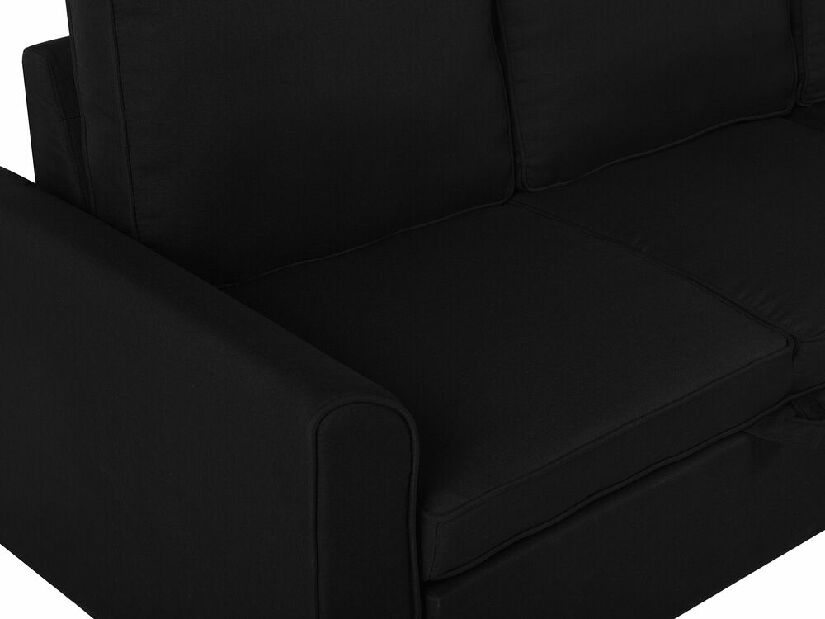 Rohová sedačka Narpes (čierna) (s úl. priestorom) (P)