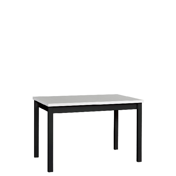 Rozkladací stôl Luca 80 x 120+150 I (biela L) (čierna)
