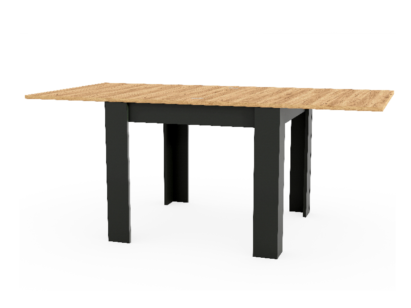 Jedálenský stôl Vortex (dub + čierna) (pre 4-8 osôb)