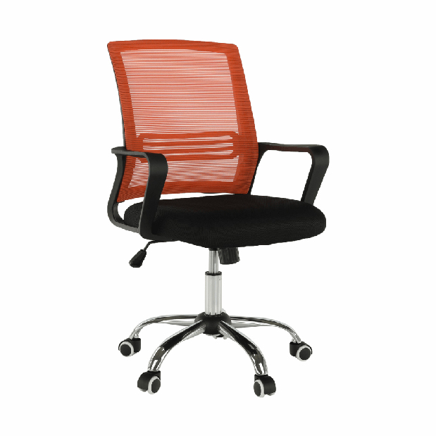 Kancelárska stolička April (čierna + oranžová)