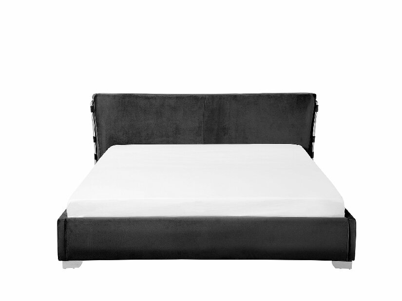 Manželská posteľ 160 cm PARNAS (s roštom) (čierna)