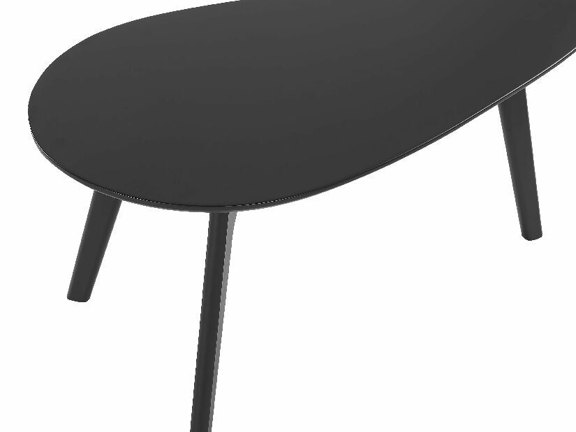 Set 2 ks. konferenčných stolíkov FALK III (drevo) (čierna)