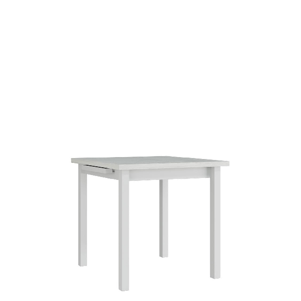 Rozkladací stôl Ewan Mirjan 80 x 80+110 VII (biela Mirjan L)