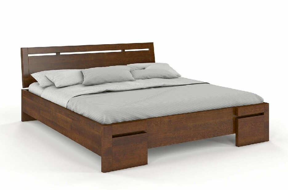 Manželská posteľ 200 cm Naturlig Bokeskogen High (borovica)