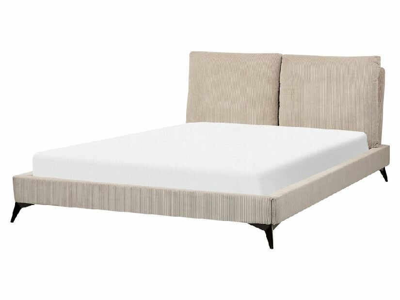 Manželská posteľ 160 cm Mellody (sivobéžová) (s roštom)