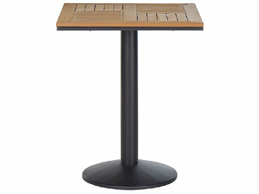 Záhradný stôl Pali (svetlé drevo + čierna)