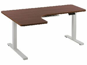 PC stolík Destiny (tmavé drevo + biela) (L)