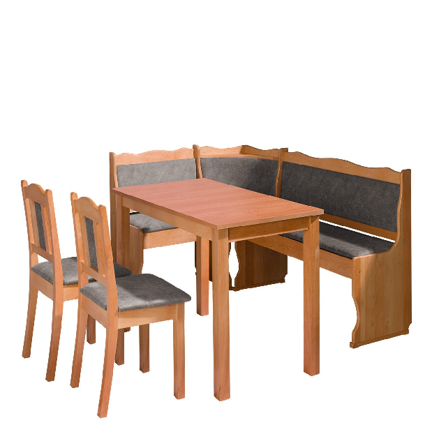 Kuchynský kút + stôl so stoličkami III (jelša) (Forever 65)