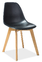 Jedálenská stolička Vista (čierna)