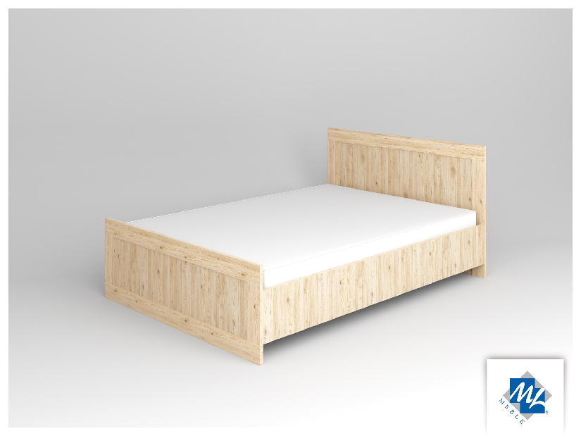 Manželská posteľ 140 cm Modern 15 dub San Remo