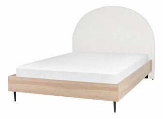 Manželská posteľ 140 cm Milza (biela)