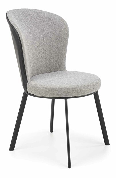 Jedálenská stolička Kog (čierna + sivá)