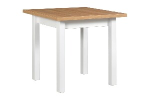 Jedálenský stôl Misha 8 (dub grandson + biela) (pre 4 až 6 osôb)