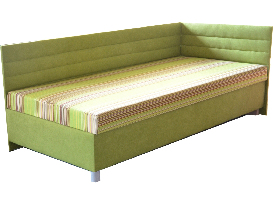 Jednolôžková posteľ (váľanda) 100 cm Emil 2 (so 7-zónovým matracom štandard) (P)