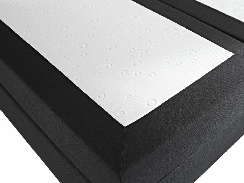 Manželská posteľ Boxspring 180 cm PREMIER (s matracmi) (čierna)