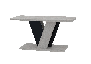 Konferenčný stolík Venag (svetlosivá + čierna)