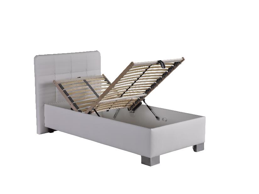 Jednolôžková posteľ 90 cm Blanár Kelly (biela) (s roštom a matracom Nelly)