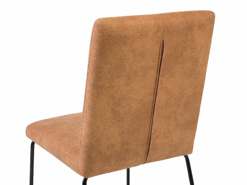 Jedálenská stolička NEVILLE (mikrovlákno) (hnedá)